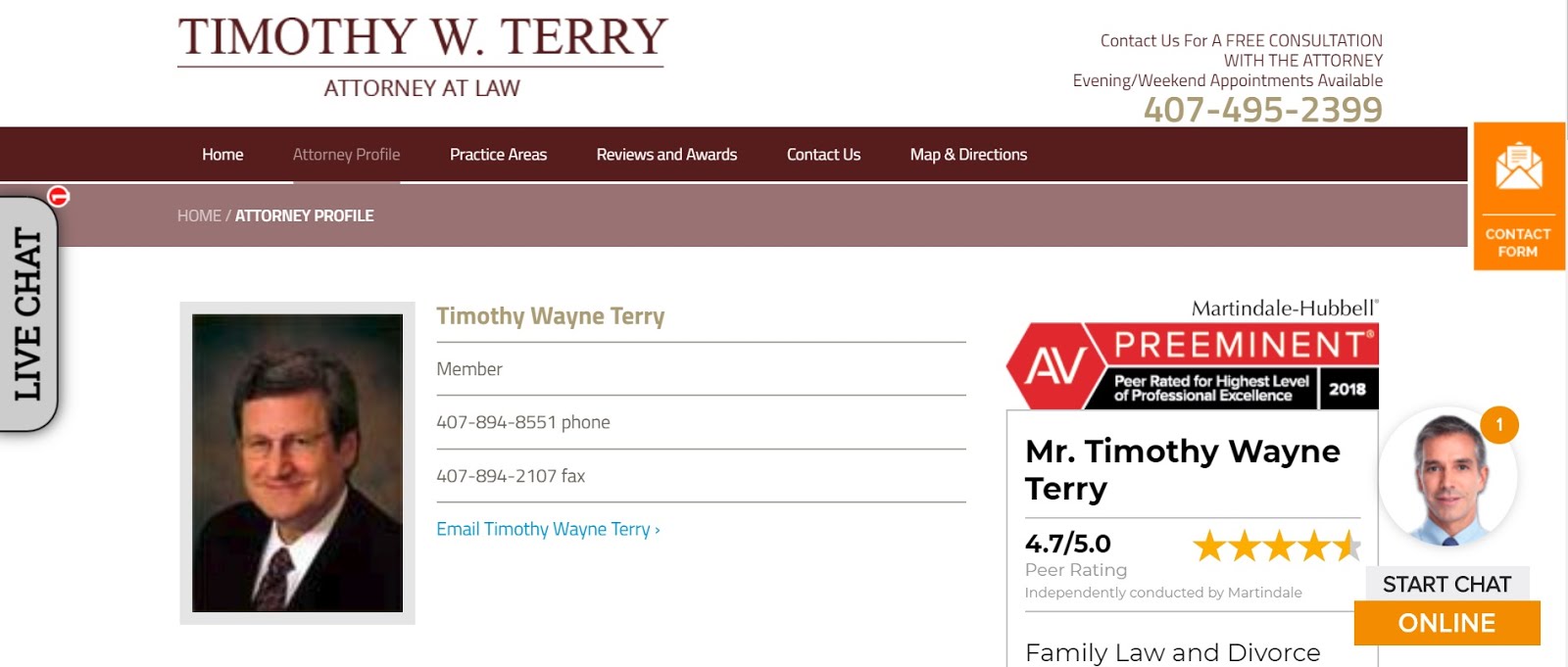 Timothy W. Terry, Attorney in Florida