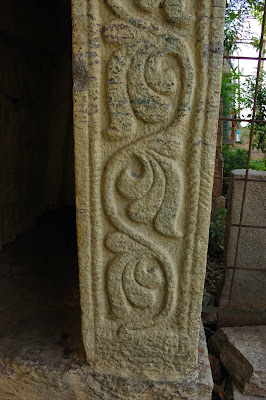 Carvings on stone pillars of a gateway to Nandi hill Nandi fort, nandi hills, bangalore tourism, nandi durga, bangalore hill station, bangalore forest, bangalore wilderness, chikka ballapur, incredible india, bengaluru