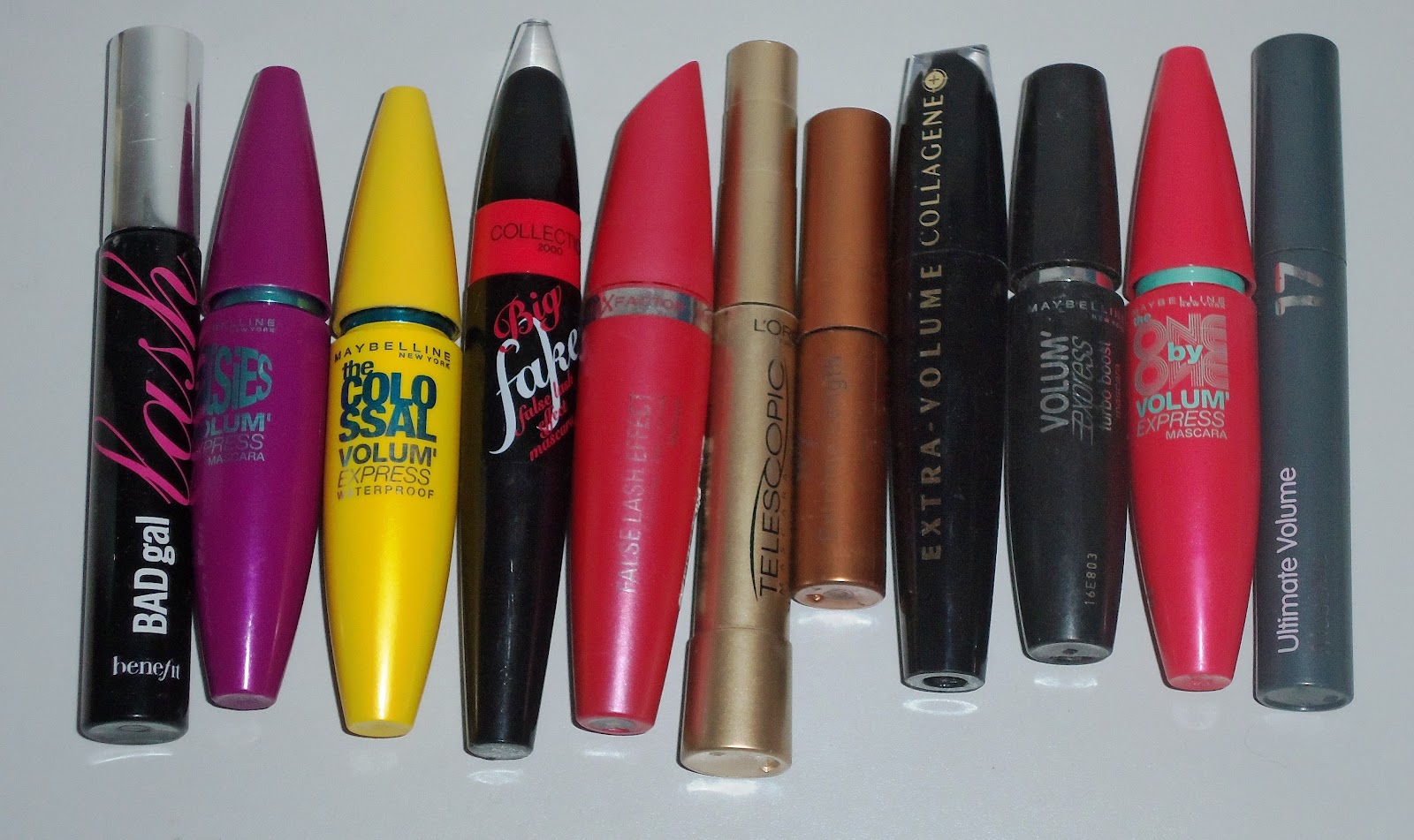Mascara Collection and Mini Reviews Buttons and Bows X