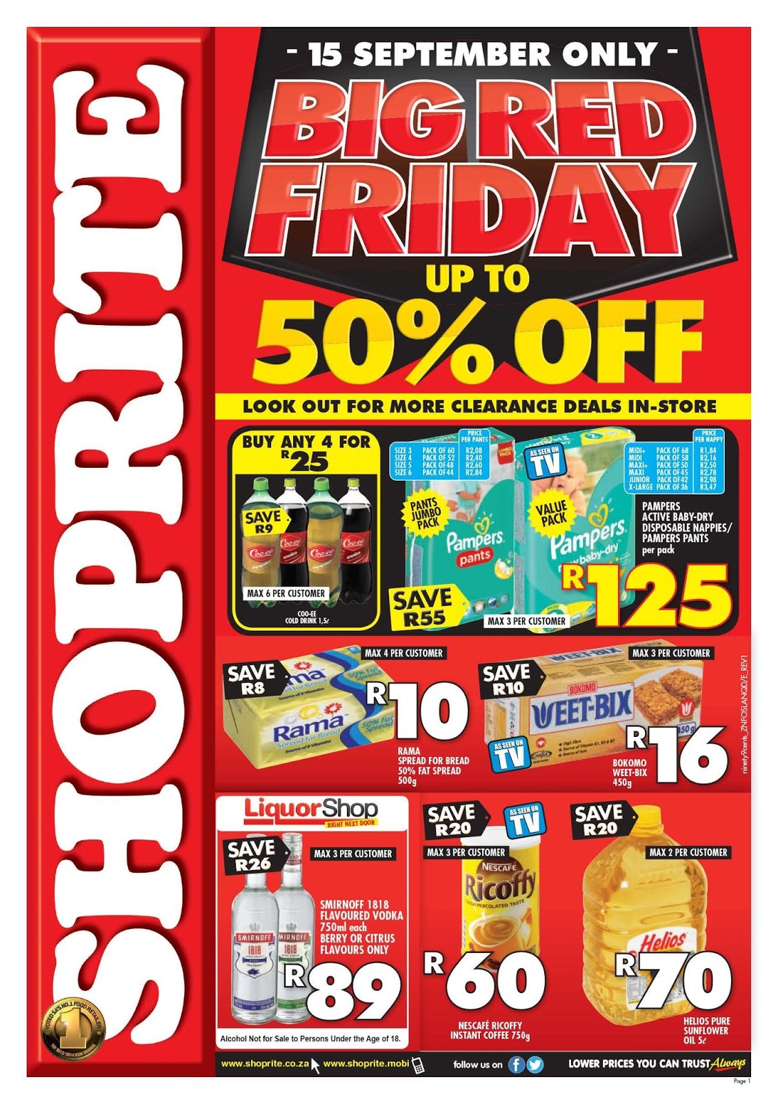 BigRedFriday KZN Shoprite Big Red Friday Is Back 50 off for one day