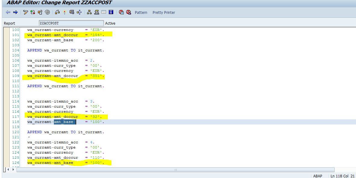 SAP ABAP Central SAP FICO ABAP Interface (Iine Items/Balance in