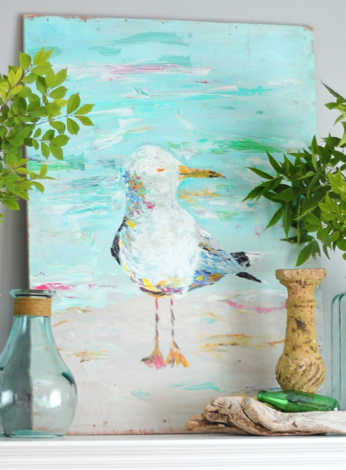 Seagull Painting Art Print