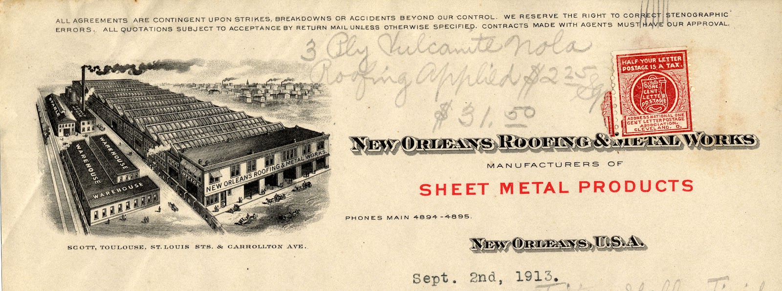 Architecture Research More Building Letterheads Here Are A Few More Letterheads That Prominently Feature Buildings Crescent City Manufacturing Company