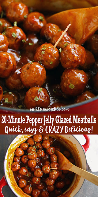  Pepper Jelly Glazed Meatballs