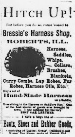 Bressie's Harness Shop 1887 Ad