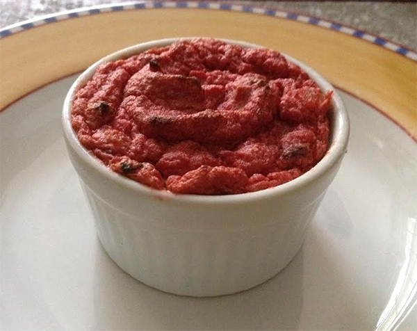 Resultado de imagem para Suflê de beterraba com queijo