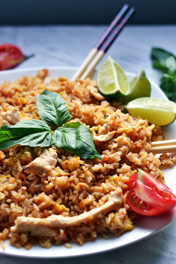 THAI CHICKEN FRIED RICE WITH BASIL - Cooks Network