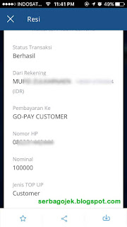 cara mengisi go pay gojek