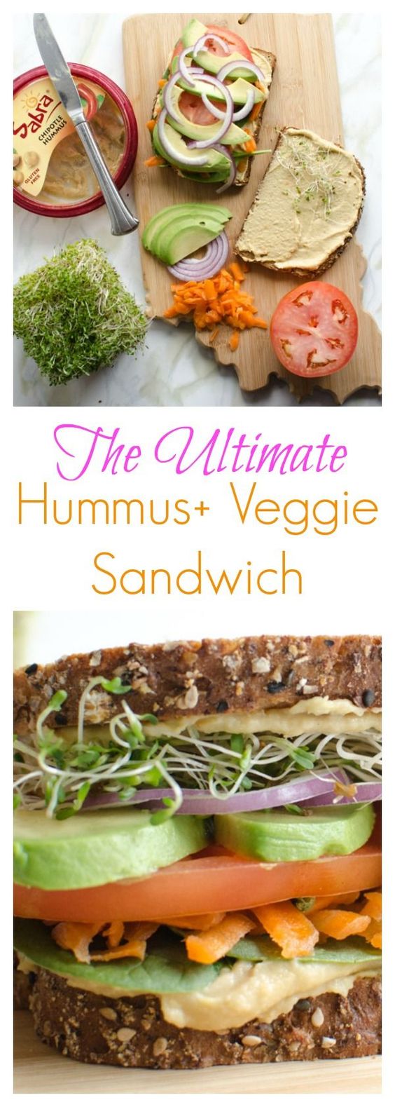 The Ultimate Hummus and Veggie Sandwich #hummus #veggies #veggiesandwich #sandwich #vegetarian #vegetarianrecipes The Ultimate Hummus and Veggie Sandwich #hummus #veggies #veggiesandwich #sandwich #vegetarian #vegetarianrecipes