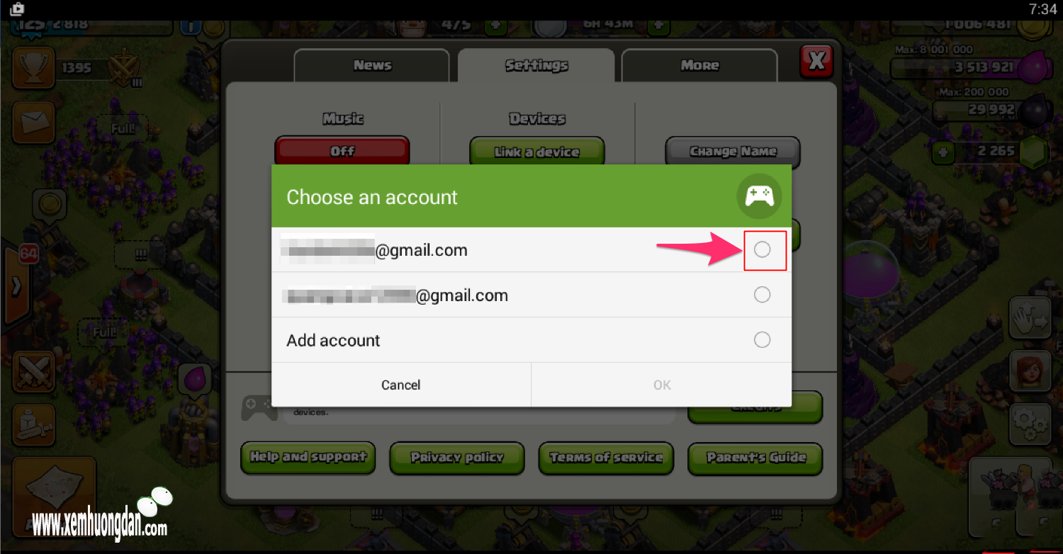 Hướng dẫn chơi nhiều tài khoản clash of clans Huong dan choi nhieu tai khoan clash of clans