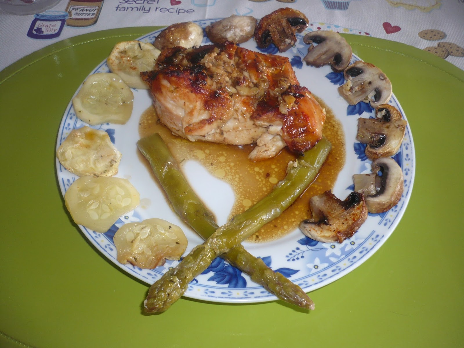 En la cocina con Ana : Dieta pp : pollo al horno con calabacín ...