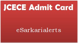 JCECE Admit Card 2017 JCECE Admit Card