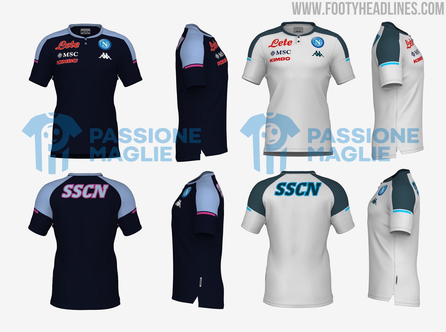 Napoli 2021 Home, Away & Third Kit Colors + Training / Lifestyle