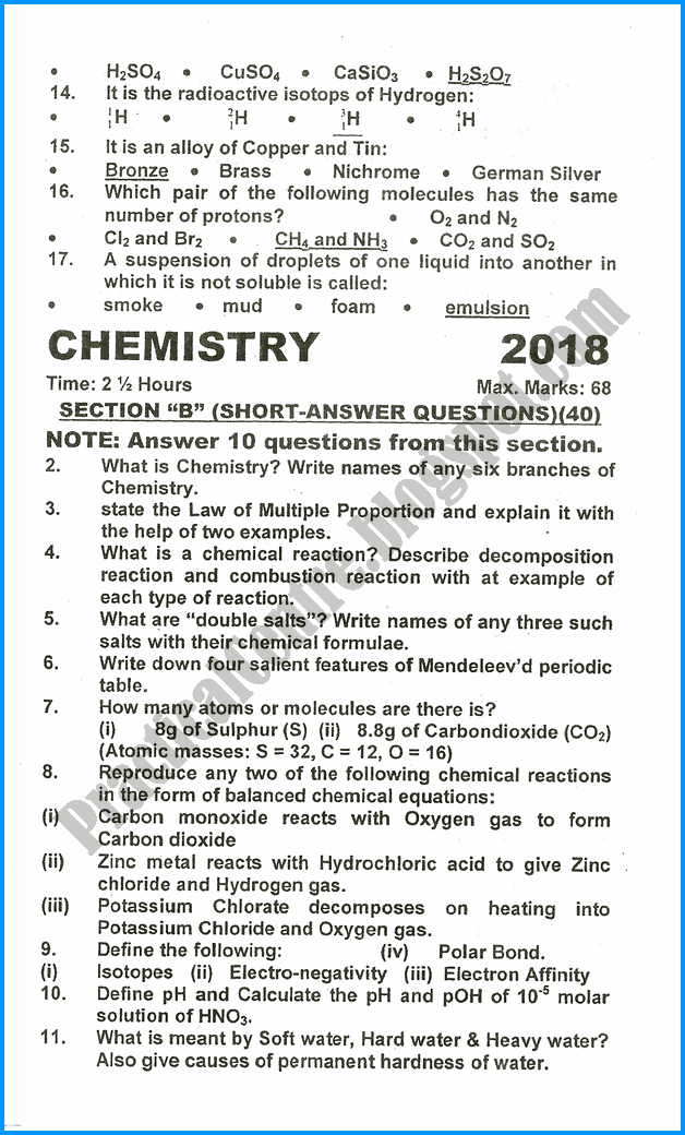 9th-chemistry-five-year-paper-2018