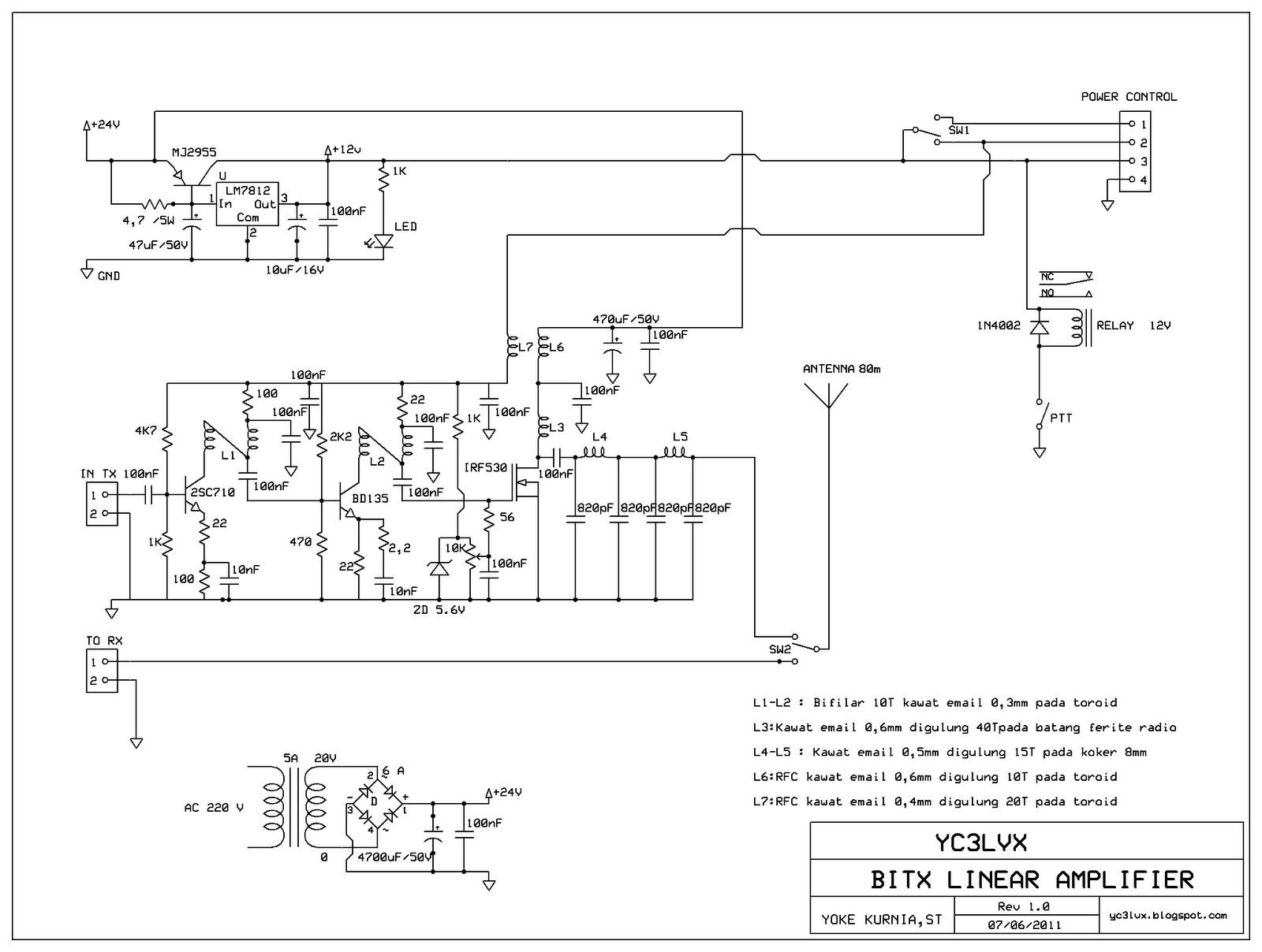 BITX LINEAR AMPLIFIER VER.2 ~ YC3LVX