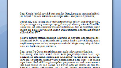 Naskah Pidato Bahasa Sunda Tentang Sumpah Pemuda