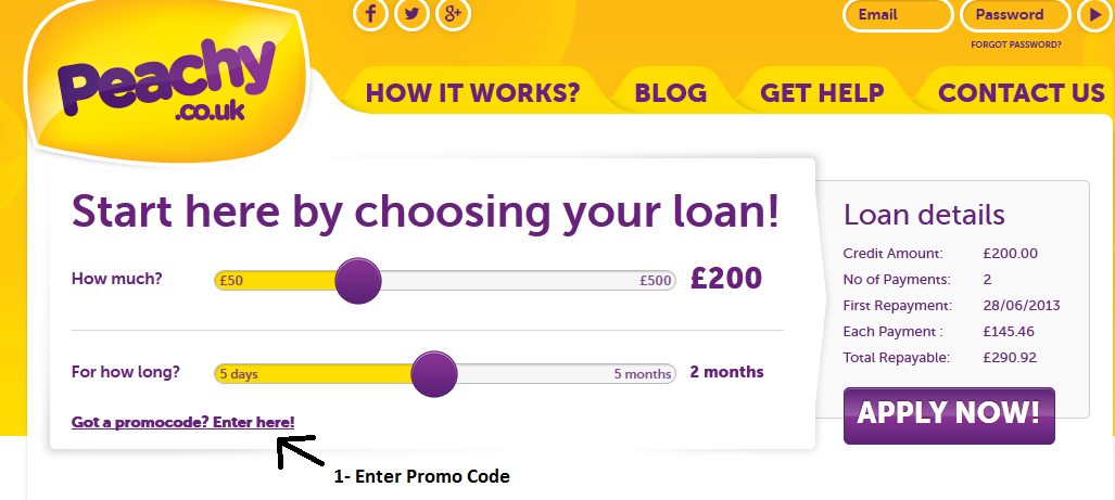 Peachy Promo Codes Allpaydaylenders Com