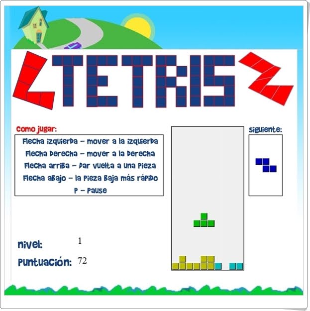 Juegos Educativos Online "Tetris" clásico online)