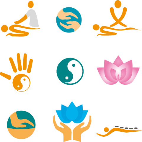  Logos de Yoga y spa - Vector