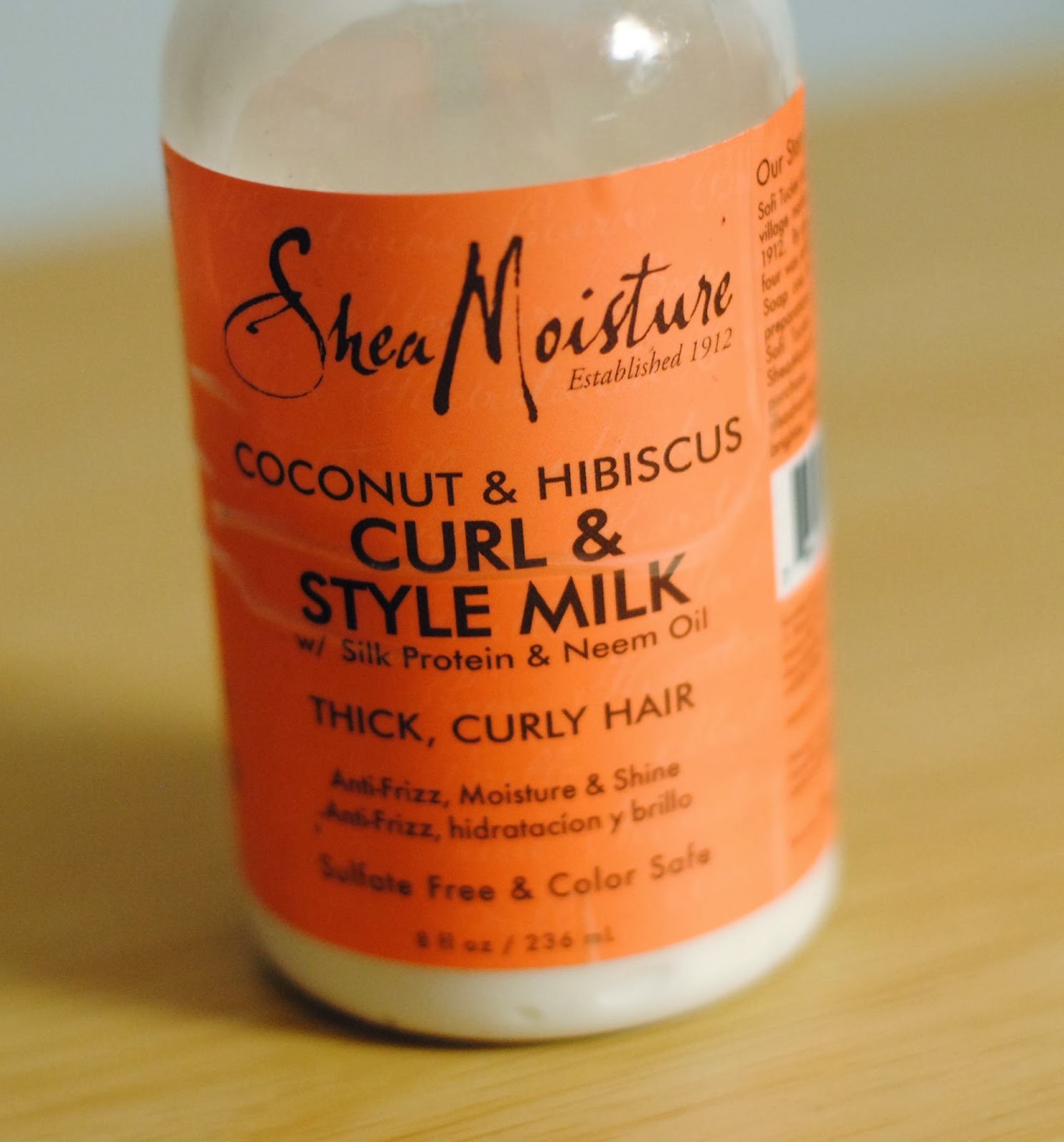 live loveliness Shea Moisture Curl & Style Milk Review