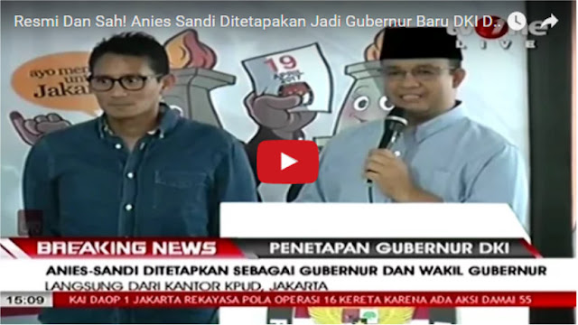 Indahnya Pemimpin Muslim! Anies Hentikan Pidato Kemenangan di KPU Saat Azan Berkumandang