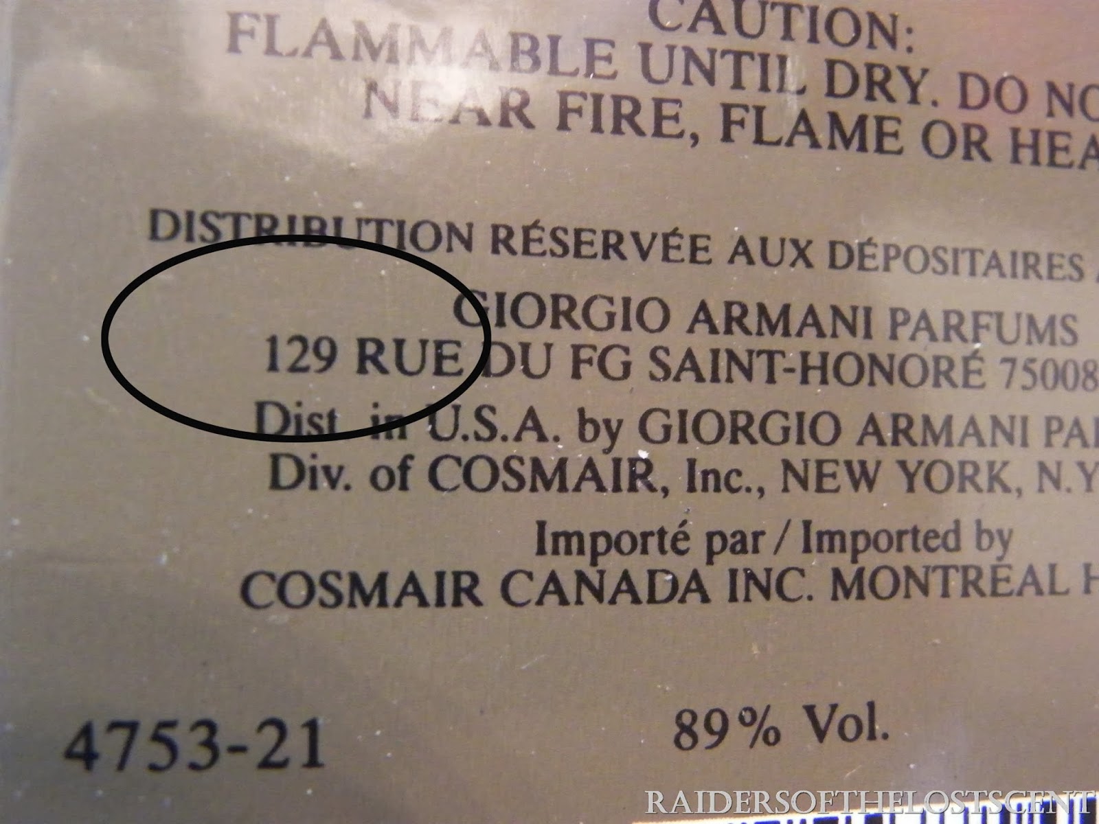 armani code batch code