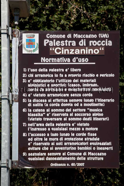 palestra roccia cinzianino maccagno lago maggiore