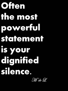 silence must be heard