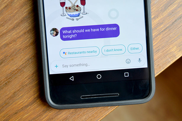 5 أسباب لماذا جوجل ألو أفضل من الواتس آب ( ميزات لن تجدها في تطبيقات المحادثة) Smart-Reply