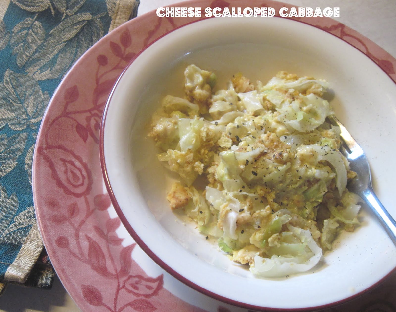The Better Baker Easy Cheese Scalloped Cabbage