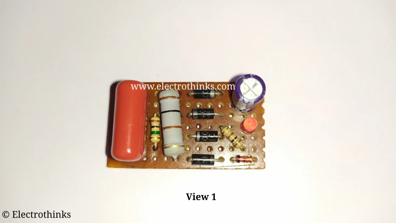 Transformerless Capacitive Power Supply for LED & Acid Battery