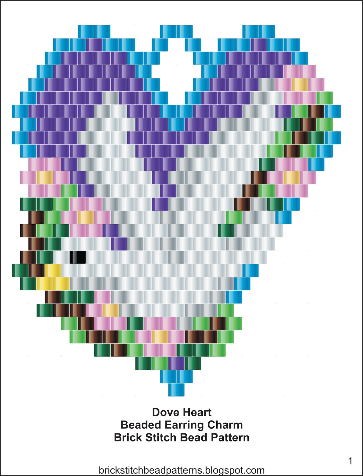 brick stitch bead patterns journal dove heart brick stitch beaded brick stitch graph paper free