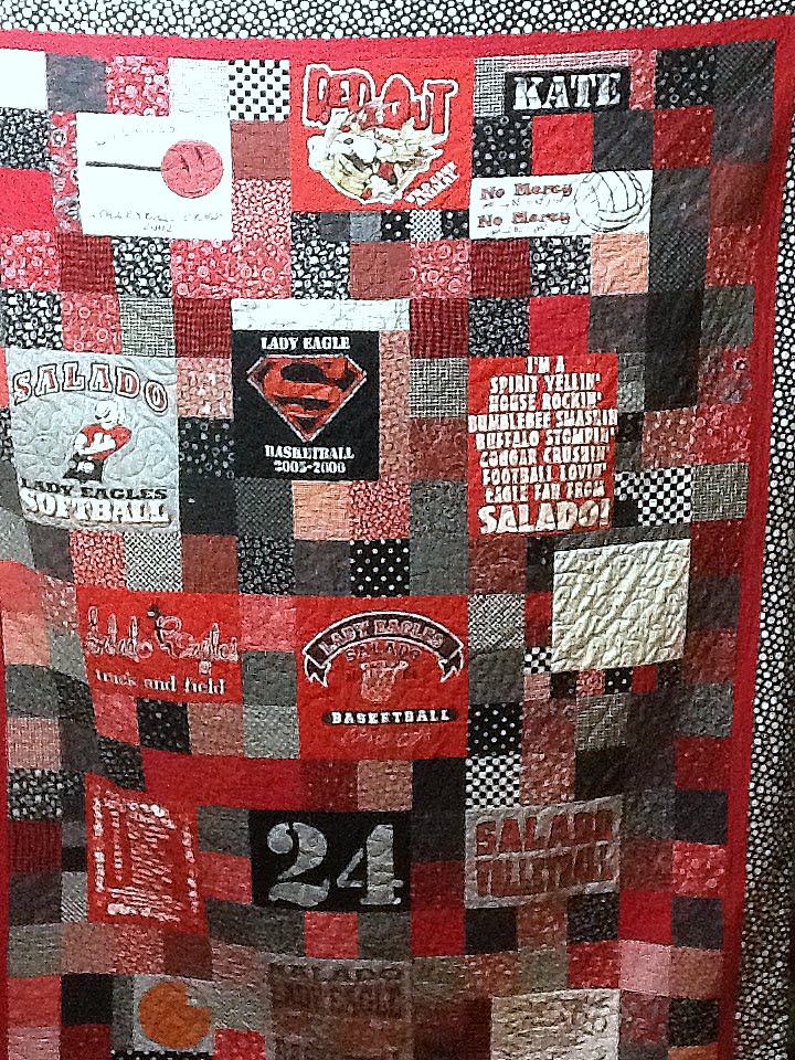 madebyKate Salado High School T Shirt Quilt
