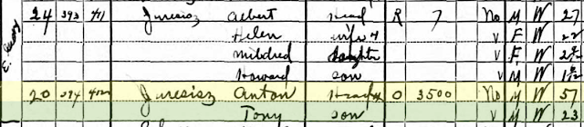 Anton Jureziz family Albert Jureziz Helen Jureziz 1930 US Census Mascoutah Illinois