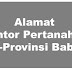 Alamat Kantor Pertanahan Kabupaten Dan Kota Se-Provinsi Bangka Belitung