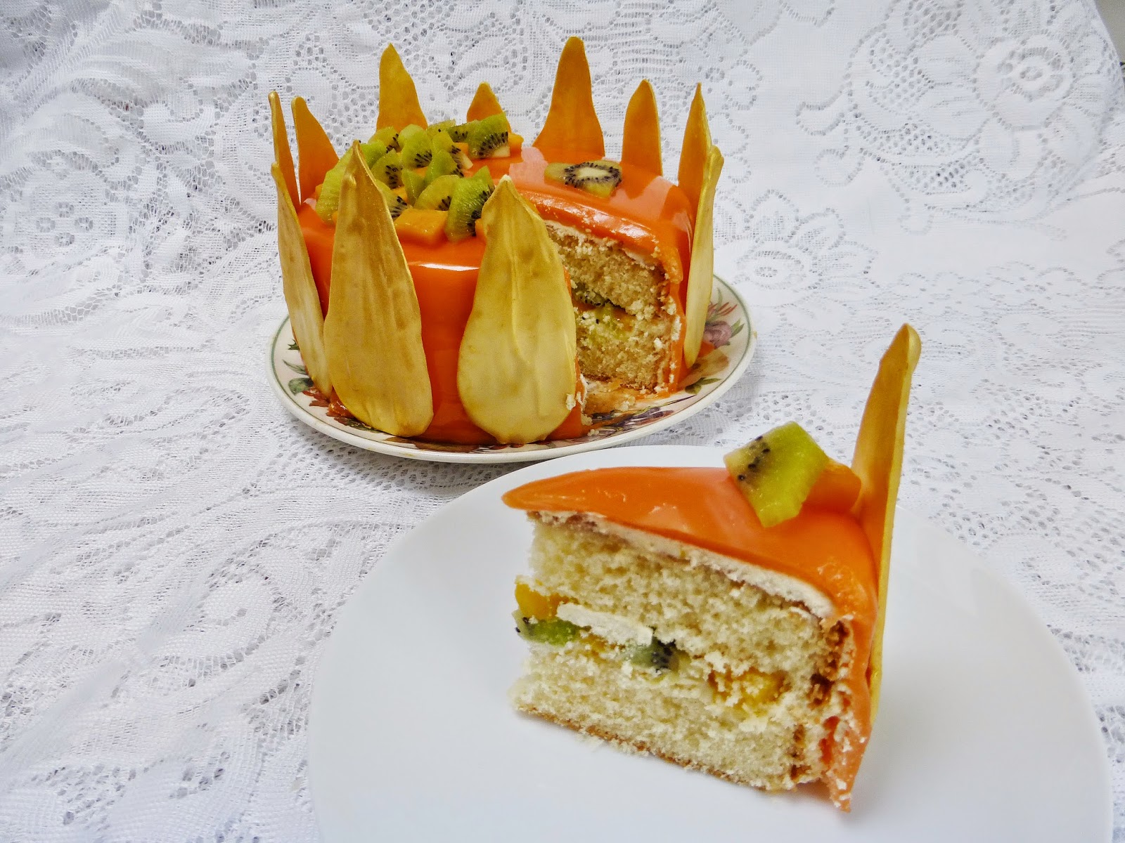 Mango Kiwi Cake Recipe