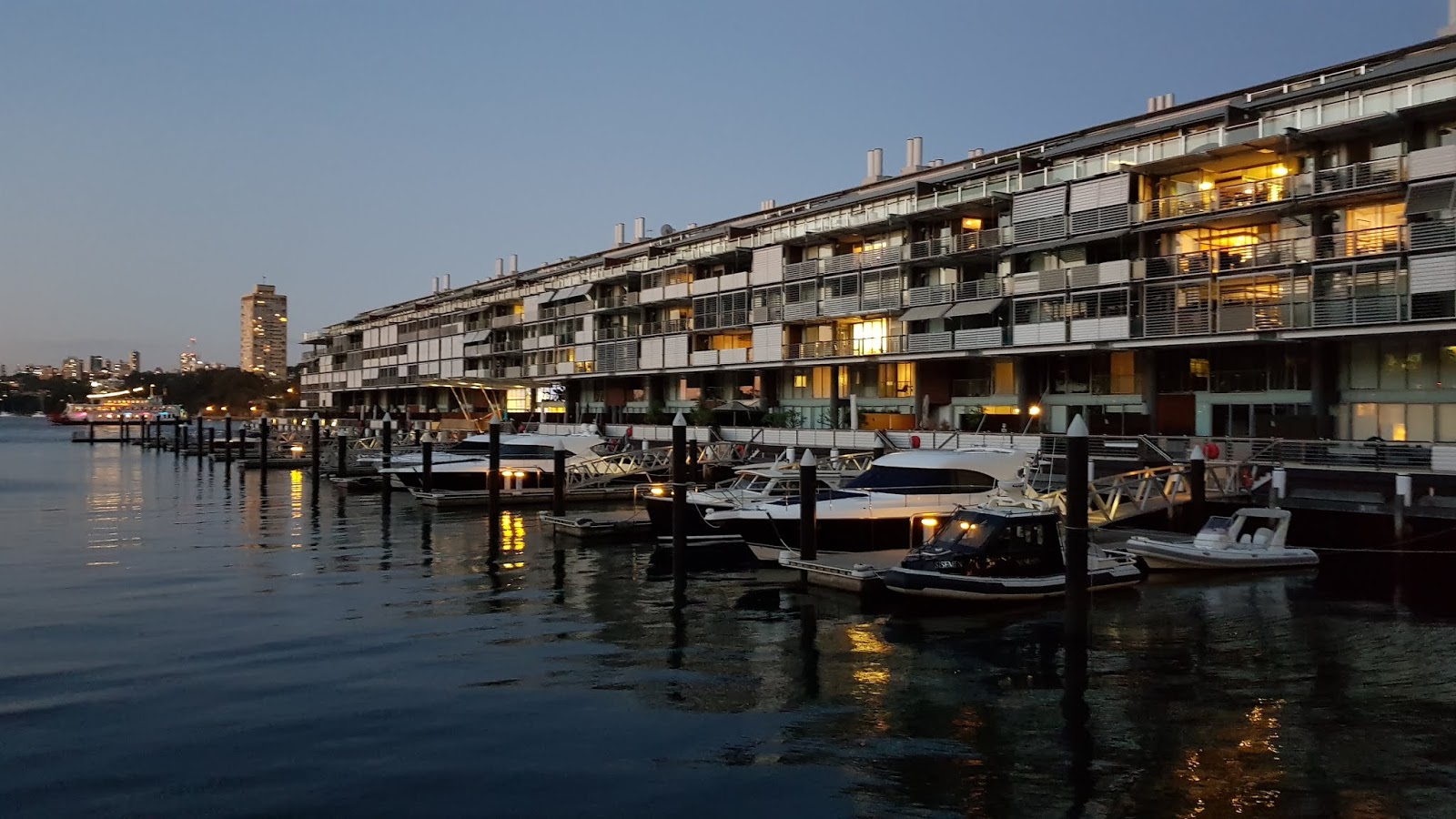 Sydney City And Suburbs Millers Point Wharf Marina The Marina Along Pier 7 At Walsh Bay Dusk In Inner City Suburb Of Millers Point Heritage Listed Wharves Were Originally Part