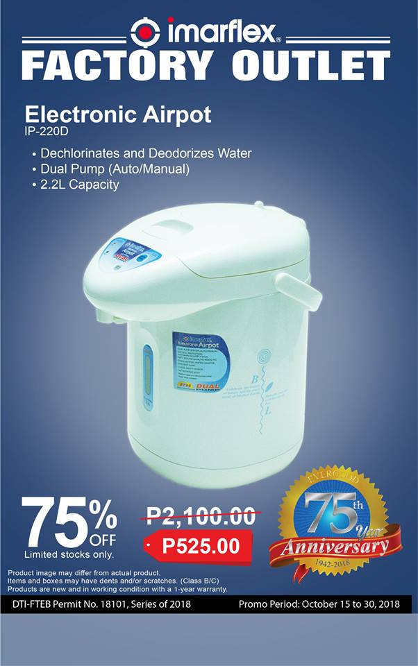 Imarflex Philippines' 75th Anniversary Sale! Triple Joys!!!