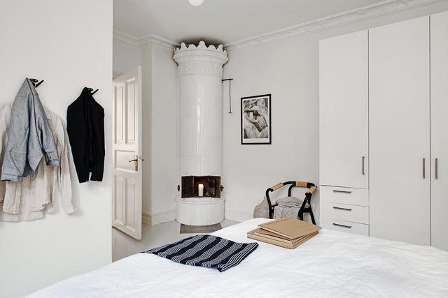 Dormitorio de estilo nórdico