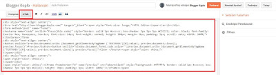 Cara Membuat HTML Editor di Blog dengan Mudah Cara Membuat HTML Editor di Blog dengan Mudah