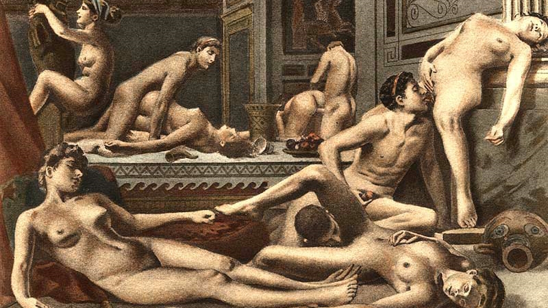 Roman sex orgy vid