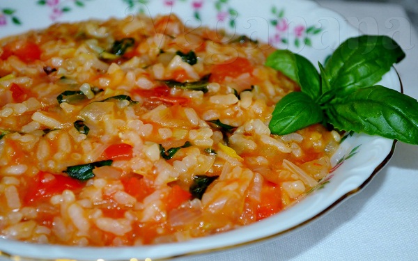 Receita de risoto de tomates Vegano (Imagem: Reprodução/Mimiveg)