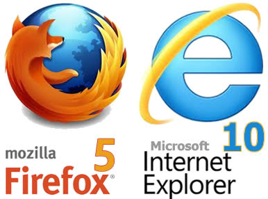 Download Microsoft Internet Explorer 10 (IE10, IE 10) and Firefox 5.0 (FF5, FF 5) Beta Preview Comparison