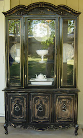 Black Distressed Hutch (SOLD)