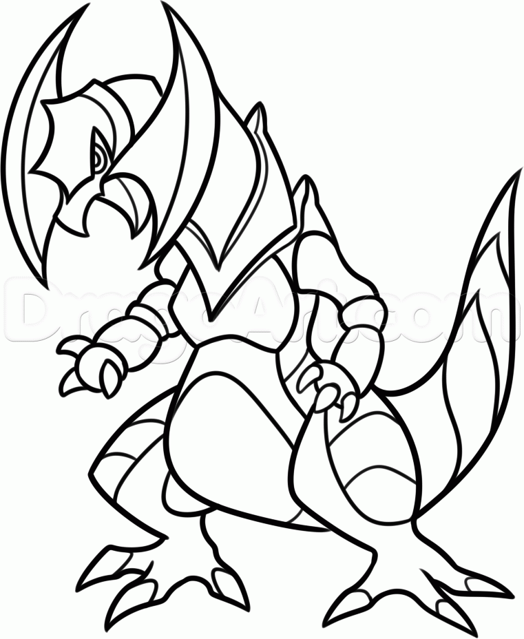 855 Simple Haxorus Coloring Pages for Kids