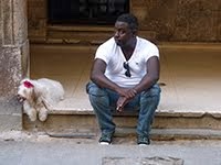 CUBAN AND HIS DOG