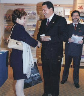 Con Hugo Chávez en las Naciones Unidas en Nueva York