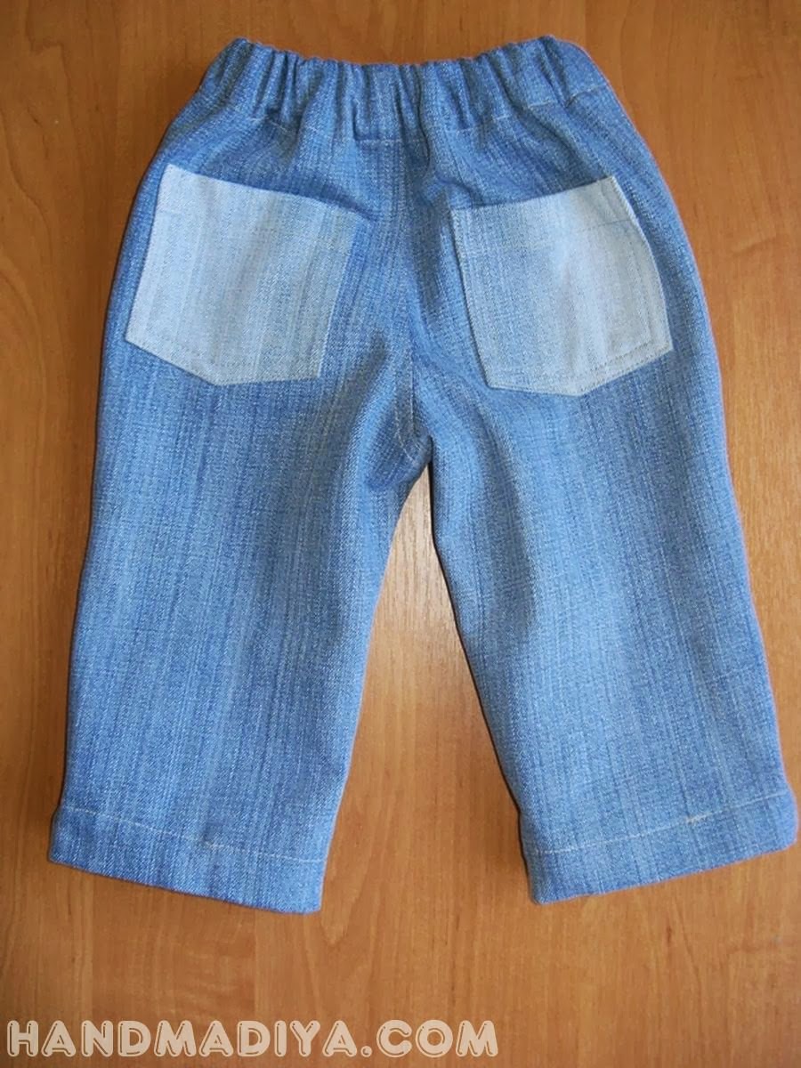 Джинсы для ребенка.  Jeans year-old child, sew yourself.