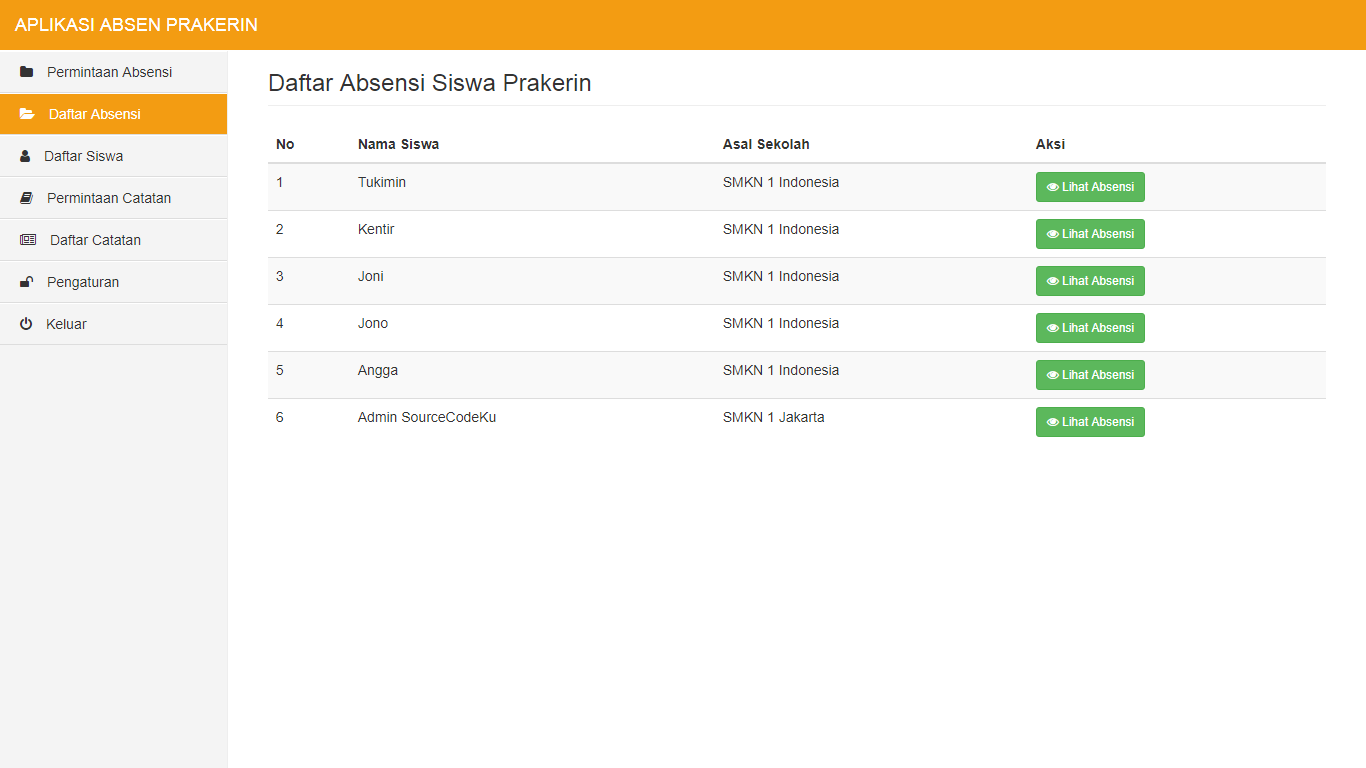 Aplikasi Absensi Prakerin - SourceCodeKu.com