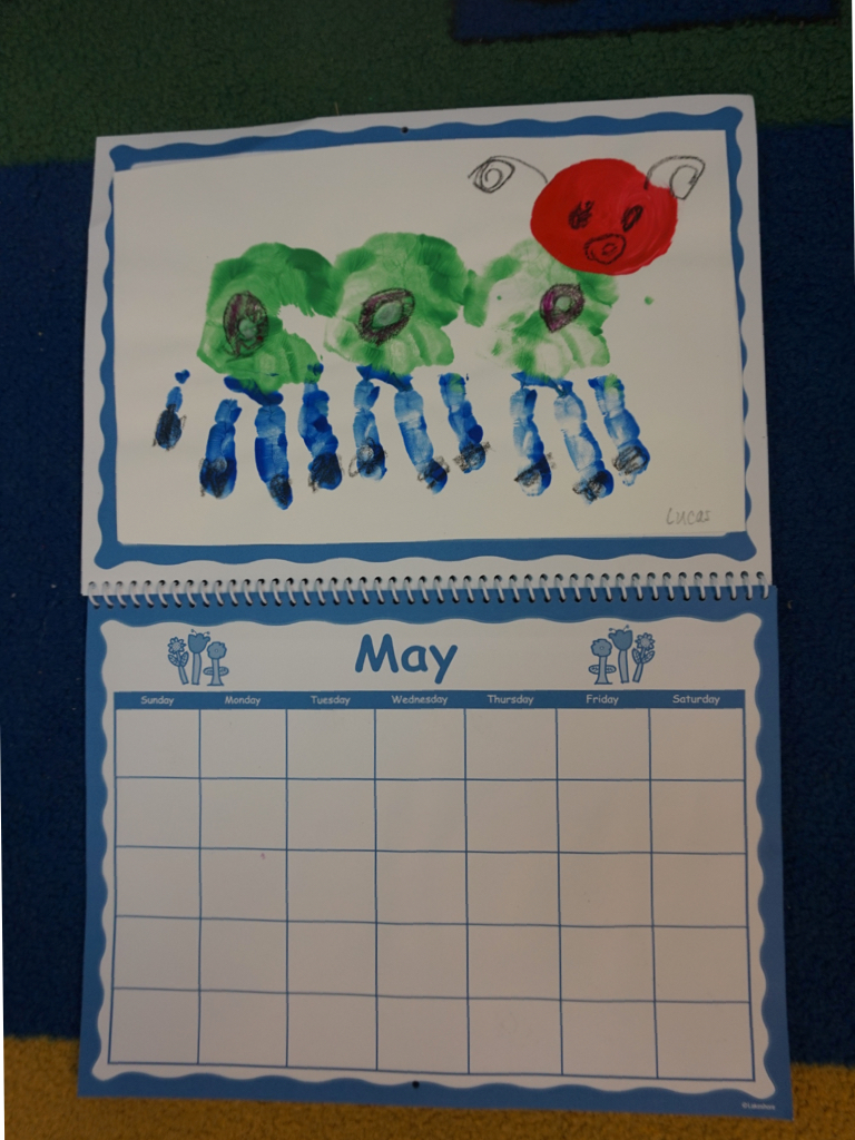 Handprint Calendar Love Those Kinders